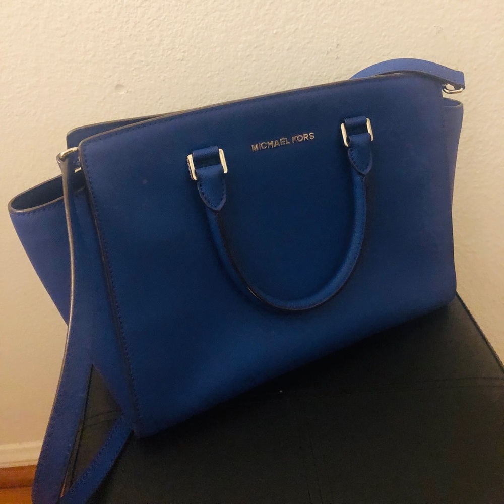 Michael Kors Blue Selma TZ Satchel